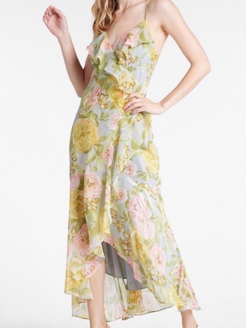 Brand New - NWT Express Floral High Low Maxi Medium